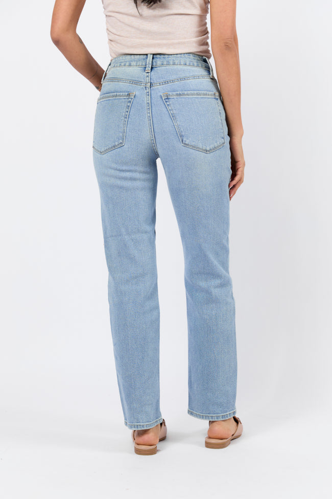 Eden Light Wash Straight Leg Jean SALE