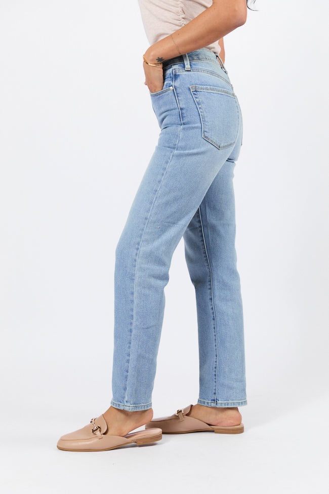 Eden Light Wash Straight Leg Jean SALE