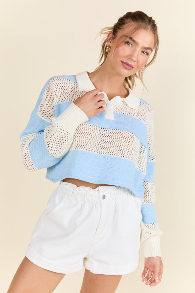By The Rules Striped Knit Rugby Sweater SALE