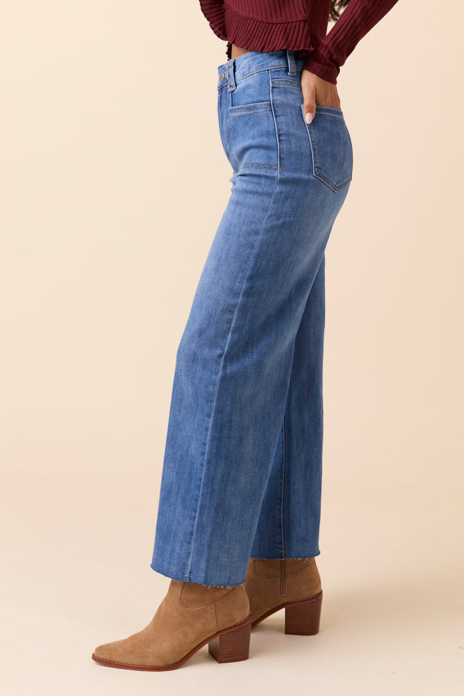 My Favorite Medium Wash Wide Leg Jeans SALE