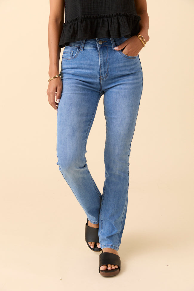 My Favorite Medium Wash Straight Leg Jeans SALE