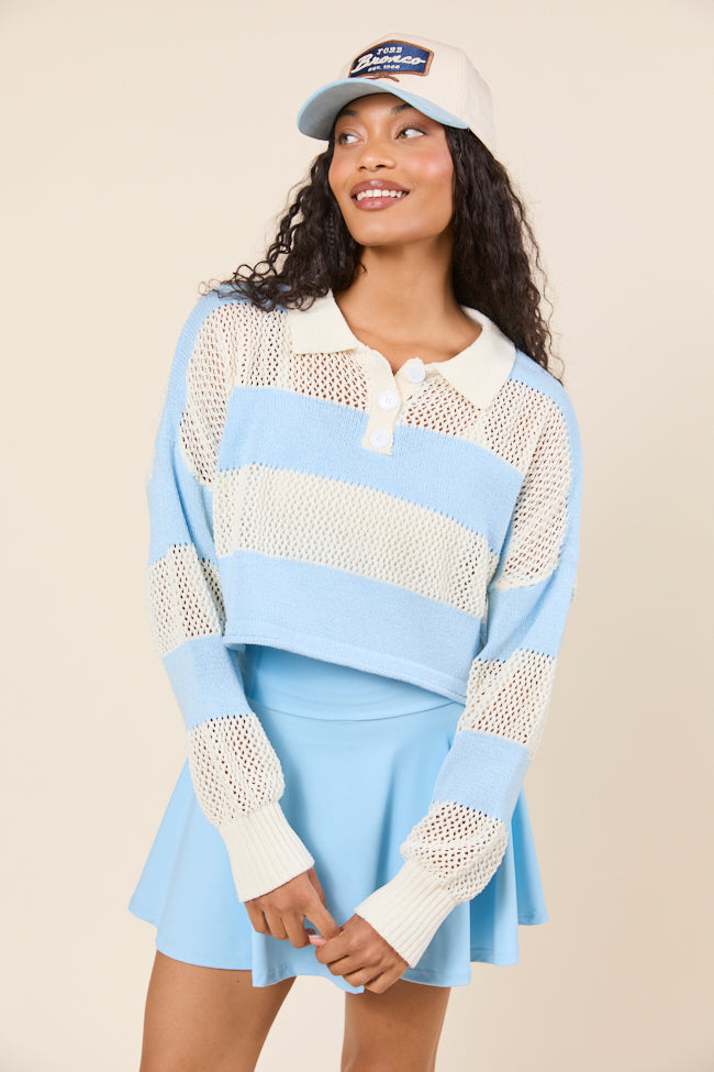 By The Rules Striped Knit Rugby Sweater SALE